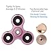 Elongdi Fidget Spinner Aluminum Help Focus Durable EDC Hand Spinner Toy Perfect for Spend Time Relieves Anxiety Fidget ADHD Autism Lessen Boredom, High Speed Up to 5mins (Rose-gold, Round)