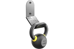 veimia Kettle Bell Wall Rack, Wall Mounted Kettle Bell Storage Hanger, Gym Storage Mount for Many Size Kettlebell, Kettlebell Rack with Rubber mat is Choice for Home or Commercial Gyms