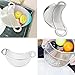 Clip-on Kitchen Food Strainer,Strainer,Steel Colander,Pasta Strainer - Dishwasher Safe Colander Perfect For Draining Pasta, Vegetables, Potatoes, etc. - Universal Fit for all pots and bowls