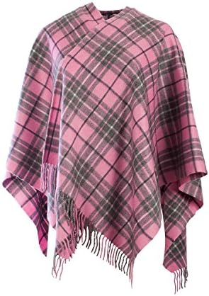Edinburgh 100% Cashmere Scottish Tartan Short Mini Capes