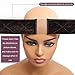 Lace wig grip No-slip Comfort Velvet Adjustable Wig Grip Band Flexible Scarf Hair Headband For Lace Wigs and Frontals (brown)