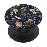 Unique Floral Pattern | Blue Olive Green Peach