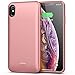 Lonlif Battery Case for iPhone Xs Max, 5000mAh Portable Protective Charging Case Compatible with iPhone Xs Max (6.5 inch) Rechargeable Extended Battery Charger Case (Rose Gold)