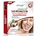 Grinigh Coconut Oil Whitestrips Professional Effects Teeth Whitening Strips Kit, 14 Treatments - Lasts 6 Months & Beyond - Non-Slip White Strips with a Fresh Coconut Fragrance