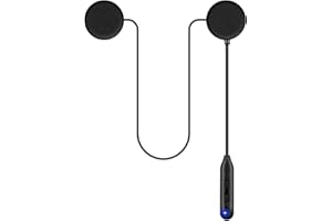ELIKIDSTO Motorcycle Helmet Bluetooth Headset Speakers with Good Sound,Loud,50 Hours Use,Large Button for Gloves,Fast and Stable Connection,Answer Automatically,Voice Assistant,IPX7 Waterproof,Easy Install