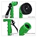 Garden Hose, Water Hose, 25/50FT Expandable Garden Water Hose, Double Latex Core - Extra Strength Fabric Protection - 7 Functions Spray Nozzle, Collapsible Hose for Flowers and Plants (25FT, Green)
