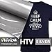 VVIVID+ Silver Premium Line Heat Transfer Vinyl Film for Cricut, Silhouette & Cameo (12