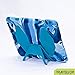 iPad Cases,iPad 2 Case,iPad 3 Case,iPad 4 Case,TRAVELLOR[Heavy Duty]hree Layer Armor Defender And Full Body Protective Case Cover With Kickstand And Screen Protector for iPad 2/3/4-Camo Blue/Blue