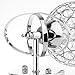 DDSKY Crystal Wall Light, Modern Luxury Crystal Wall Sconce Polished Chrome Finish Wall Sconce Lighting Fixuture with E14 Scoket (Silver)