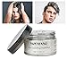 EZGO Professional Hair Color Wax Natural Ash Matte Long-lasting Strong Hair Lacquers Gel Cream 4.23 oz for Men and Women (White)