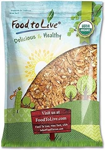 California Organic Walnuts, 12 Pounds - No Shell, Non-GMO, Kosher, Raw, Vegan, Bulk