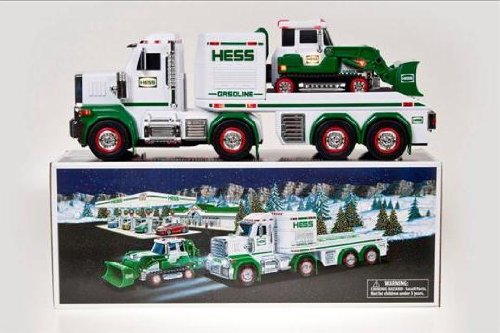 2013 Hess Truck Toy Truck and Tractor Vehicles Already Gift Wrapped in Green Hess Color!