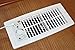 Suncourt Flush Fit Floor/Wall Register Booster Fan — Ultra-Quiet, 5-Speed Vent Fan with Smart Technology and 6-Foot Power Cord, HC500-W (White)