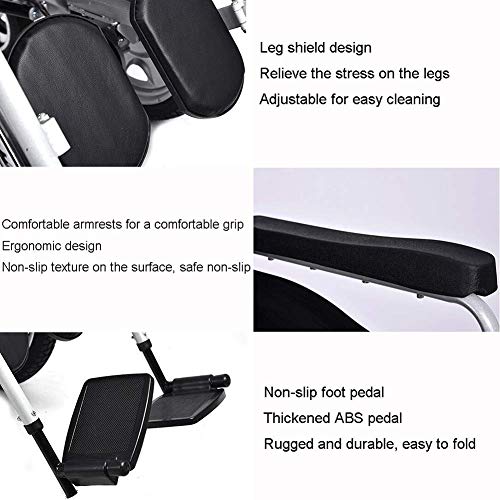 SISHUINIANHUA Electric Wheelchair Carbon Steel Material Intelligent Folding Powerful Safe Dual Silent Motor Electromagnetic Vehicle System Durable Wheelchair for Disabled Elderly - Thumbnail 6