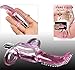 Sex Toy for Women Men Lover Couple Mini Bullet Vibrating Finger Finger Massager Thumb StyleTickler Vibrating Fun Fingertip Vibe Lip Mouth Tongue Stimulate Body Care Finger Ring (Pink)