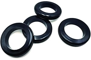 EASYEAH 2 Inch Rubber Grommets for Wiring, 1-9/16 in ID Firewall Grommet Automotive, Eyelet Ring Gasket Hole Grommets for Metal Electric Box, Wires Cables Hoses Cords Protection, 4 Pcs, 40x50 mm