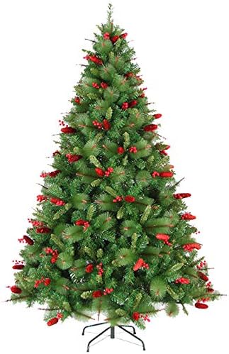 公式通販 小さなクリスマスツリー 240センチメートルに屋内簡単な組み立て暗号人工クリスマスツリーの1センチメートルのための簡単treezy クリスマスツリーデコレーション松ぼっくりレッドフルーツミックスパインツリー Gxbcs サイズ 59 1inch