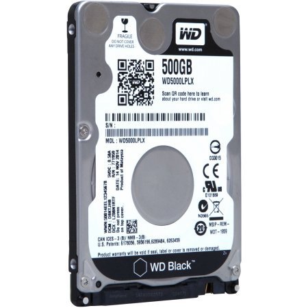 WD Black 500GB - 7200 RPM SATA 6 Gb/s 32MB Cache 7 MM 2.5 Inch - WD5000LPLX