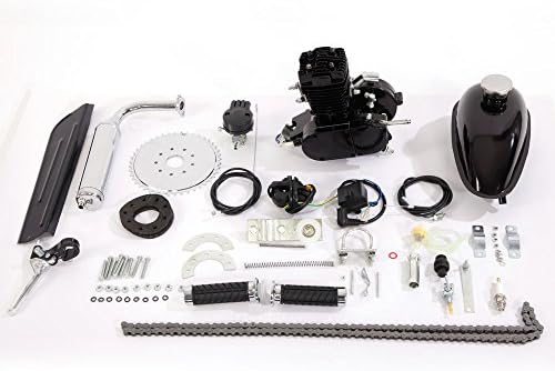Ksleder 50cc Bike Bicycle Motorized 2-Stroke Cycle Gas Motor Black Engine Kit Set