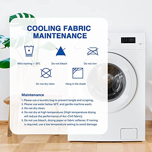 HOMFINE Cooling Blanket for Adults Summer - Japanese Cooling Fibre Q-Max>0.45, Double Sided Cooling Blanket for Bed Sofa Travel Blue 200 x 220 cm