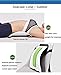 Jimugor Back Stretcher Device - Lower Back Pain Relief, Lumbar Stretching Treatment，Spinal Stenosis - Posture Corrector - Back Support for Office Chair(White/Blue)