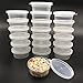 Jimess 20 Pack Clear Slime Storage Jars,Foam Ball Storage Containers with Lids for 20g Slime