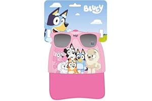 Bluey Hat and Sunglasses for Boys and Girls - Officially Licensed Cap and Sunglasses Set for Summer, Beach and Everyday Wear