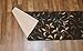 NEW Leafs Chocolate Floral Design Rubber backed durable Runner Rug Carpet