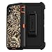 OtterBox DEFENDER SERIES SCREENLESS Case Case for iPhone Xs & iPhone X - Retail Packaging - (BLAZE ORANGE/BLACK/MAX 5 CAMO)