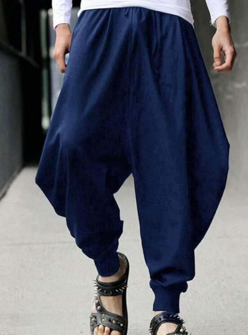 WAWAYA Mens Loose Baggy Wide Leg Casual 