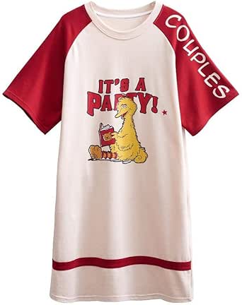 Camisón De Anime De Dibujos Animados Verano Damas Algodón ...