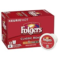Folgers Classic Roast K-Cup Packs 12-Count (Pack of 6)