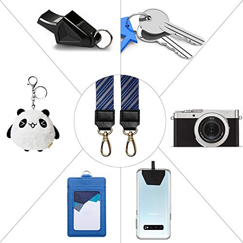 SHANSHUI Cell Phone Lanyard, 2 Pack Wonder Universal Phone Neck Strap Wirst Lasso Leash for Smartphone Safety Tether System - Blue