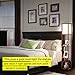 Brightech Maxwell - Modern Shelf Floor Lamp with Lamp Shade and LED Bulb - Corner Display Floor Lamps with Shelves for Living Room, Bedroom and Office - Walnut Brown