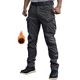 WINRKERY Men's Tactical Pants Work Pants Water Resistant Hiking Pants Military Combat Cargo Pants