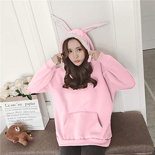 Clearance!Dressin_Women's Fashion Lovely Hooded Pocket Animal Ear Long Sleeve Pullover Sweatshirt - Thumbnail 6