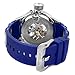 Invicta Men's 1089 Russian Diver Skeleton Watch With Blue Polyurethane Band