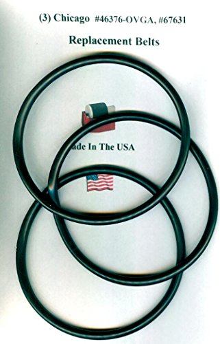 Replacement Drive Belts for Chicago #67631 Rock Tumbler- 3 pack