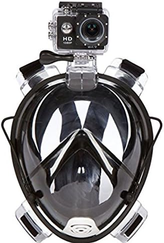 New Anti-Fog Clear Snorkel Mask by LeopardeX – Complete Sea Views 180° Go Pro Compatible Snorkel Mask With Dry Snorkel, Plus Gift With Purchase. Full Snorkel Mask [Tubeless Snorkel Mask] For Comfort