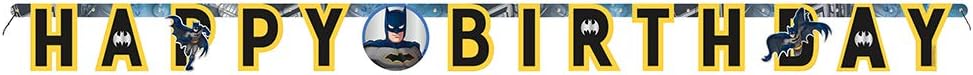 Ultimate Batman Large Jointed Banner - Stunning Gold & Black Design - Perfect for Superhero Themed Decoration - 1 Pc
