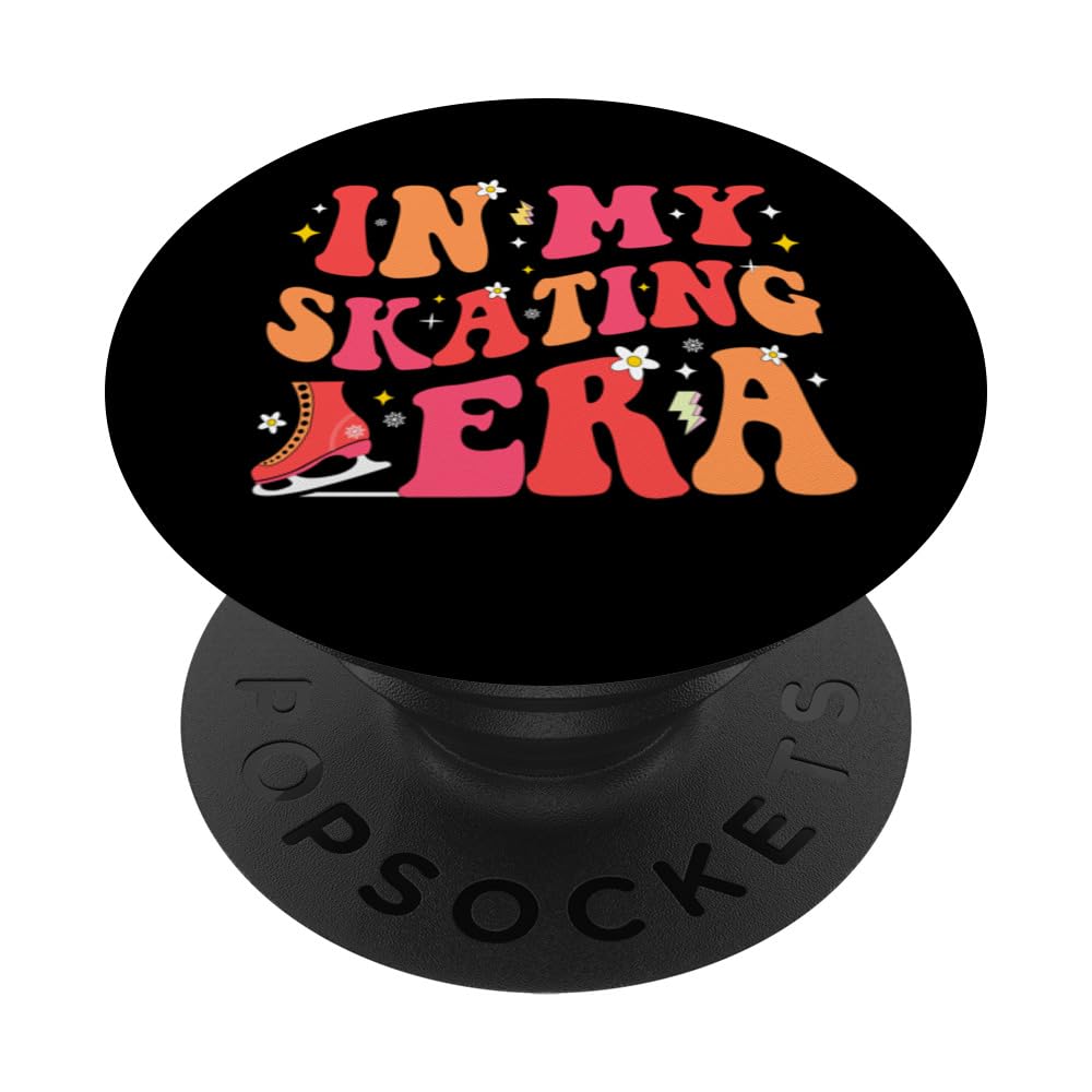 In My Skating Era Figure Hockey Skating Girls Boys Coach PopSockets Swappable PopGrip
