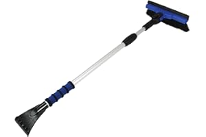 MALLORY USA Mallory 583-EP Snow Brush with Pivot Head and Aluminum 34 to 52 in Extension Pole, Assorted Color
