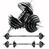 Verstelbare Halterset 15/20KG Halters 3 in 1 CANMALCHI Training Gym Gewichten Set Workout Fitness Gewichtheffen Training…