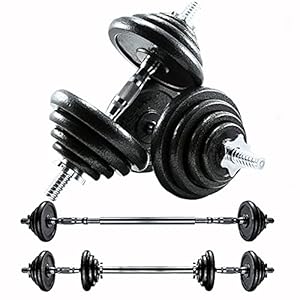 Verstelbare Halterset 15/20KG Halters 3 in 1 CANMALCHI Training Gym Gewichten Set Workout Fitness Gewichtheffen Training…