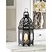 Gifts & Decor Lattice Lantern Candle Holder Home Wedding Decor, Black