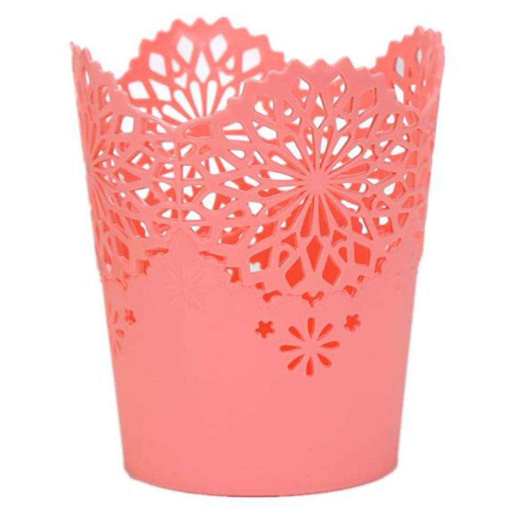 XioNiu Home Hollow Flower Storage Basket Pen Pencil Pot Holder Desktop Organizer Shelf Baskets