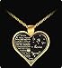 I Love My Wife Charm - Gold Color Necklace Heart - Gift For Her