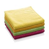 e-cloth 4CP Microfiber Cleaning Cloths, 4 Pack, Assorted Colors, 4 Count