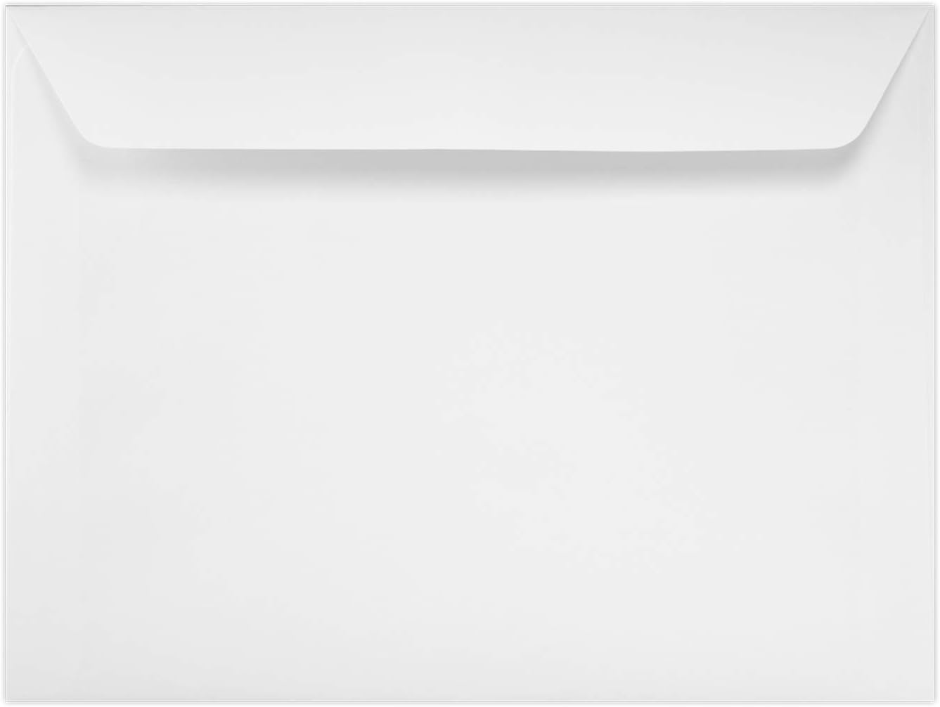 7 x 10 Booklet Envelopes - 24lb. Bright White (50 Qty) | Perfect for Catalogs, Annual Reports, Brochures, Magazines, Invitations | 12237-50 : Office Products