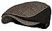 Wonderful Fashion Men's Classic Herringbone Tweed Wool Blend Newsboy Ivy Hat (Large/X-Large, Twotone Lt.Brown)